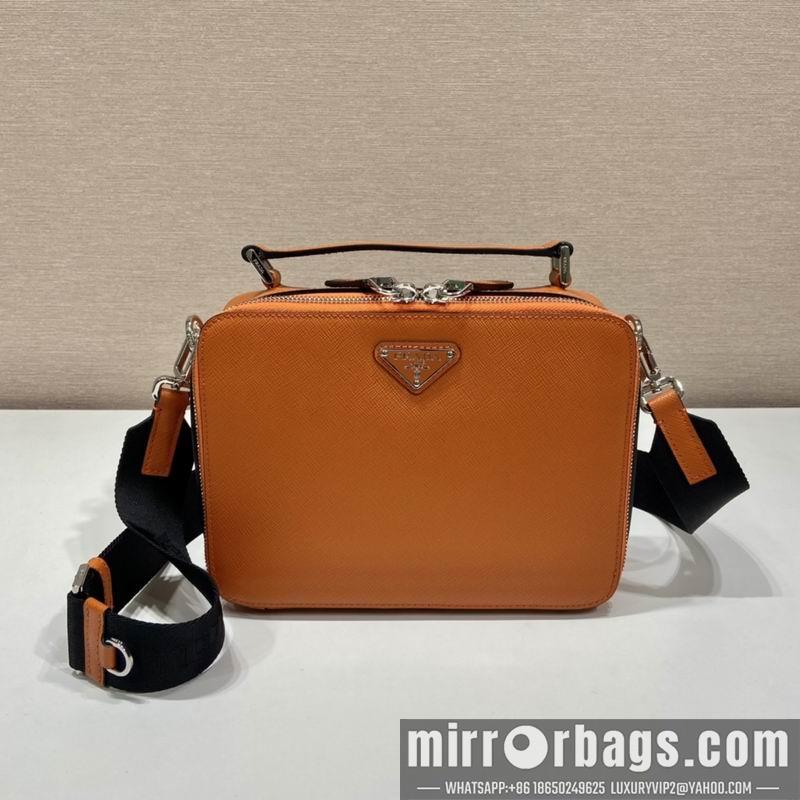 Replica Prada Bags Brique Saffiano 2VH069 22x16x6cm ap