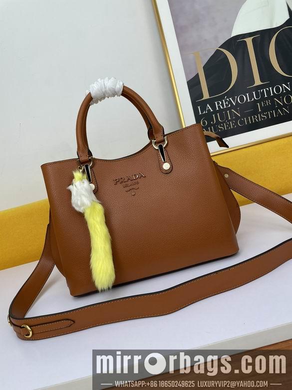 Replica Prada Bags WW5002棕 30X22X13