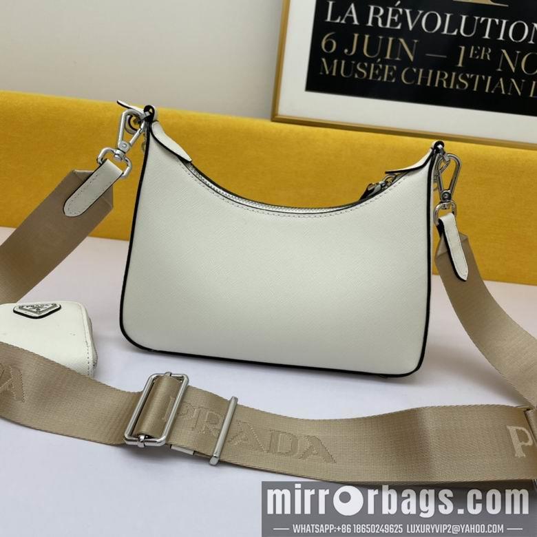 Replica Prada Bags WW1BH204白 18X22X6.5