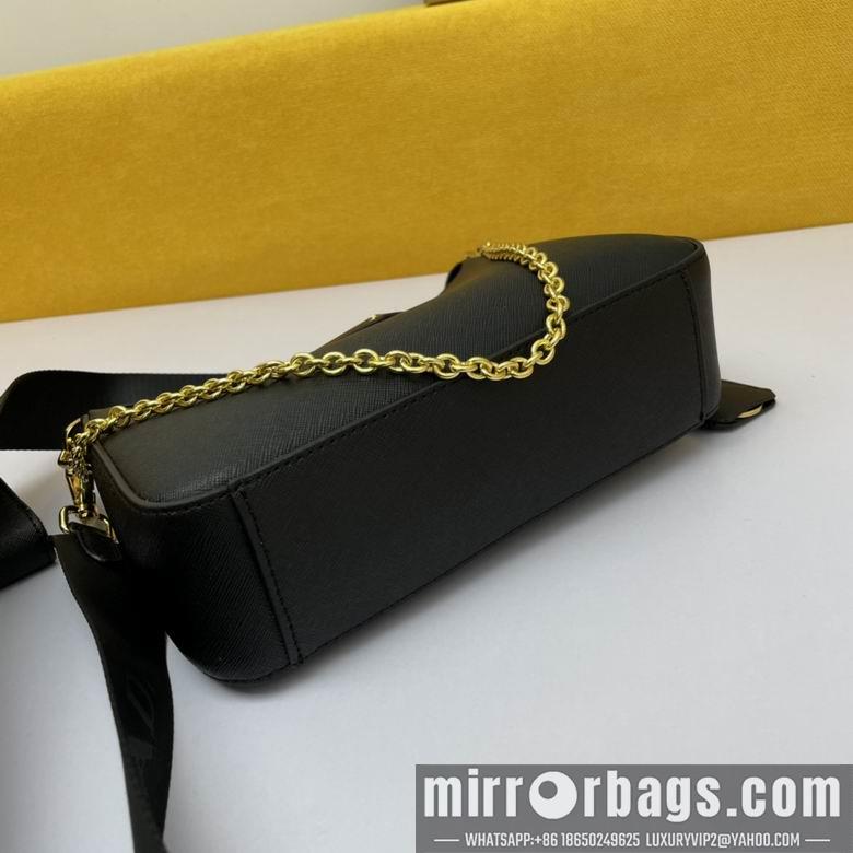 Replica Prada Bags WW1BH204黑 18X22X6.5