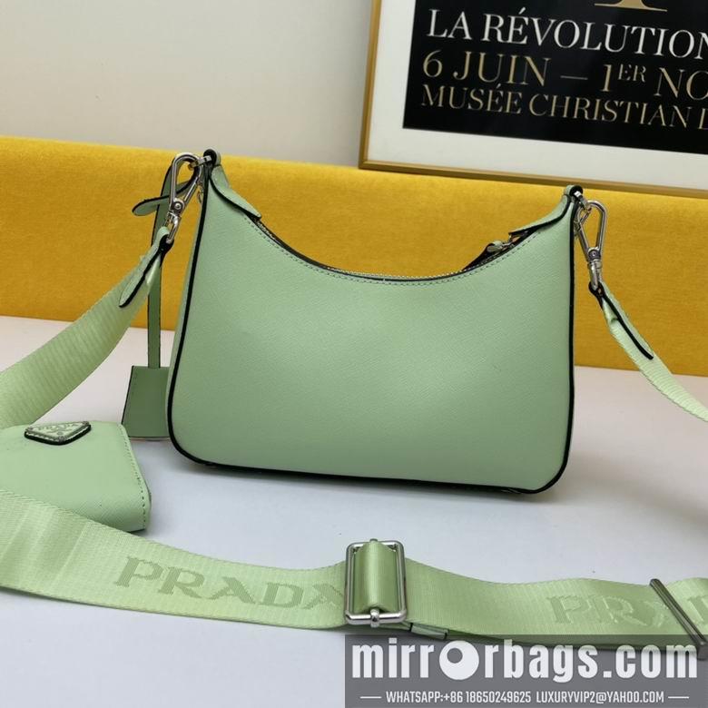 Replica Prada Bags WW1BH204绿 18X22X6.5