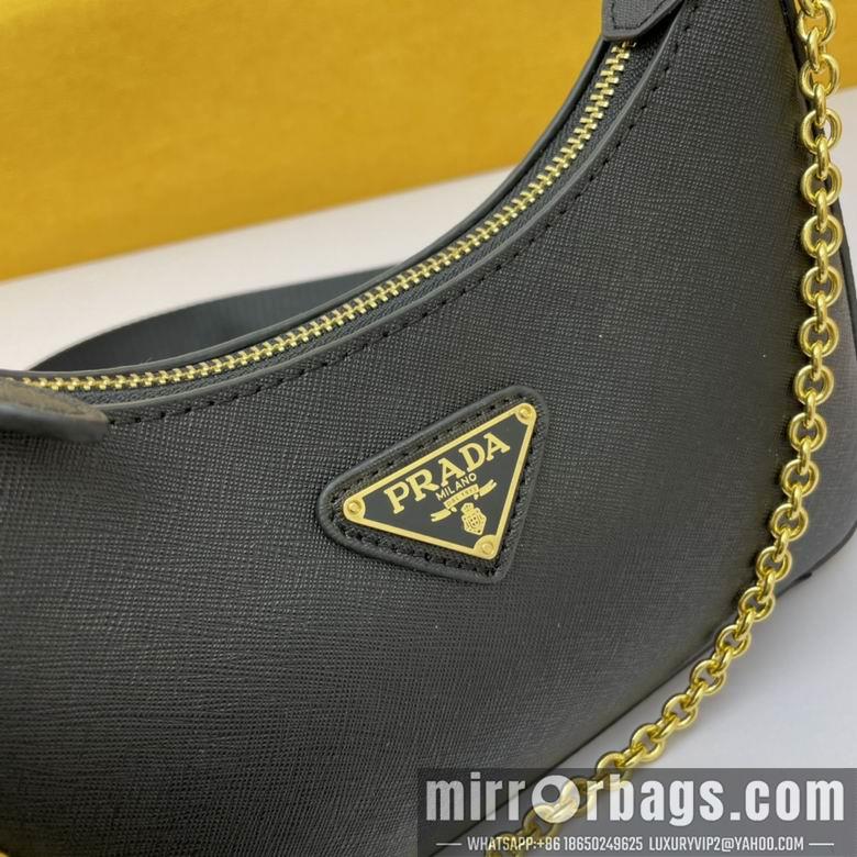 Replica Prada Bags WW1BH204黑 18X22X6.5