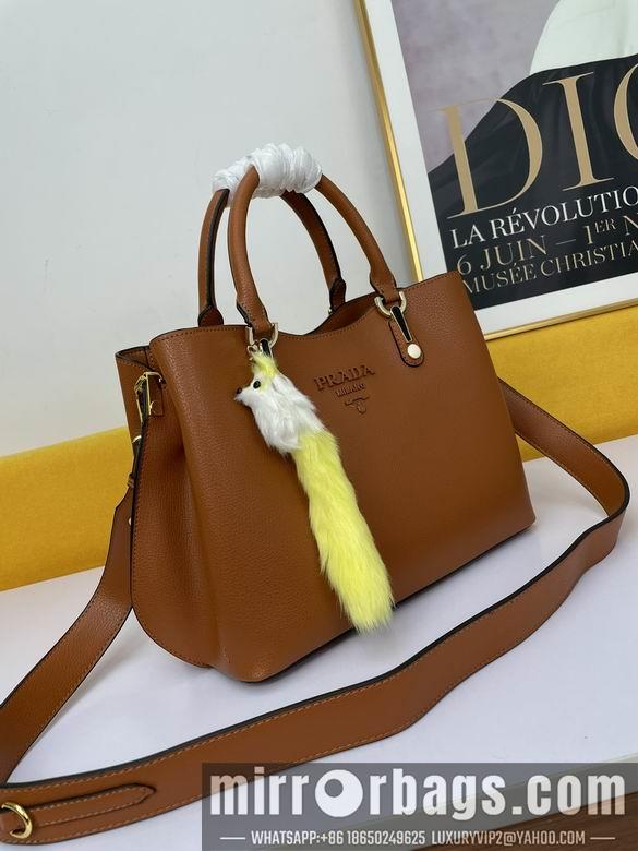 Replica Prada Bags WW5002棕 30X22X13