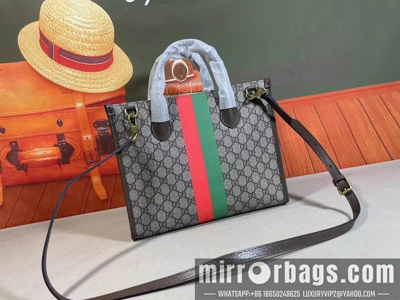 Replica Gucci Bags 1:1 WD659983啡丝印 31X26.5X14
