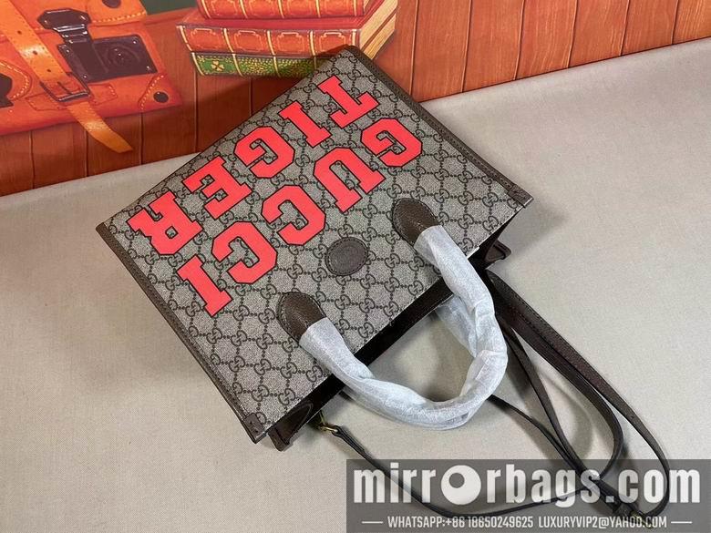 Replica Gucci Bags 1:1 WD659983啡丝印 31X26.5X14