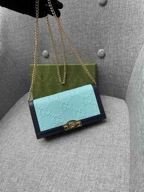 Replica Gucci Bags 1:1 WL676155海蓝 19X10X4