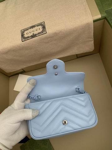 Replica Gucci Bags 1:1 Gucci Marmont 699757 16.5x10.2x5.1cm ww4色