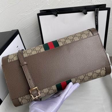 Replica Gucci Bags 1:1 WD524537啡色 33X24.5X17.5