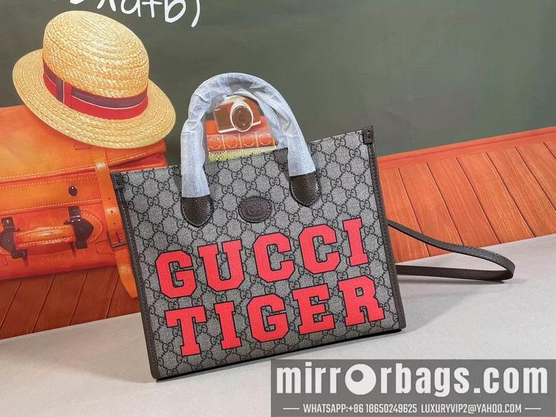 Replica Gucci Bags 1:1 WD659983啡丝印 31X26.5X14