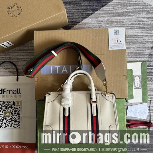 Replica Gucci Bags 1:1 Gucci 715772白皮27x18x14cm CN