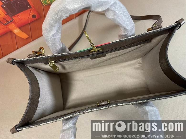 Replica Gucci Bags 1:1 WD659983啡丝印 31X26.5X14