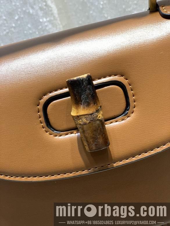 Replica Gucci Bags 1:1 WD675797棕皮 21X15X7