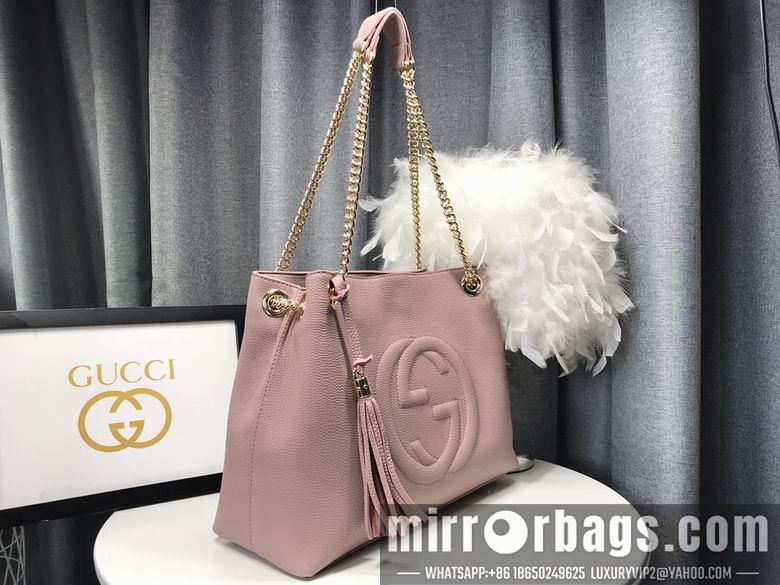 Replica Gucci Bags 1:1 WD308982裸粉 38X27X14