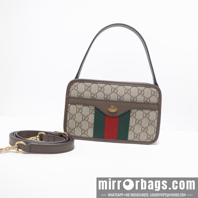 Replica Gucci Bags 1:1 WD598130啡 22X13.5X6.5