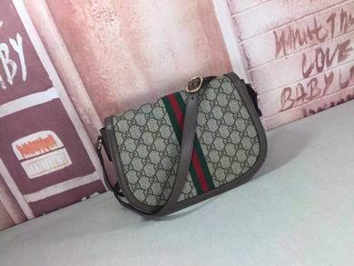 Replica Gucci Bags 1:1 WD601044啡红绿 25X18X9