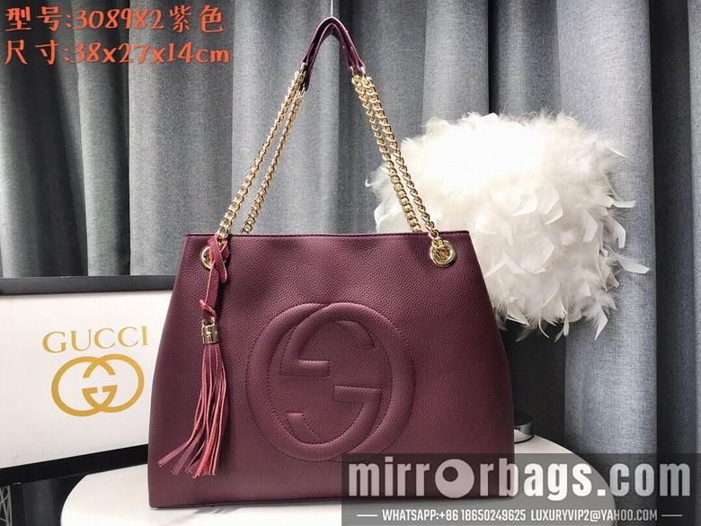 Replica Gucci Bags 1:1 WD308982紫色 38X27X14
