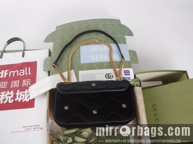 Replica Gucci Bags 1:1 446744 22X13X6cm 443497 26X15X7cm YG 3colour