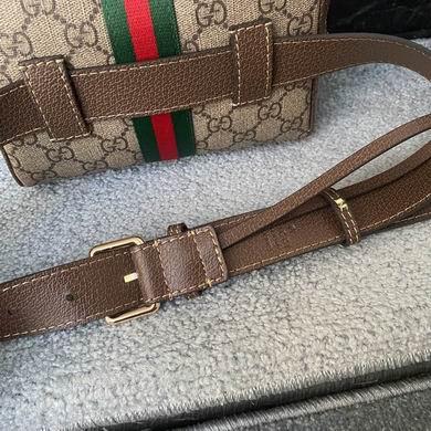 Replica Gucci Bags 1:1 WD517076啡红绿 18.5X13X6