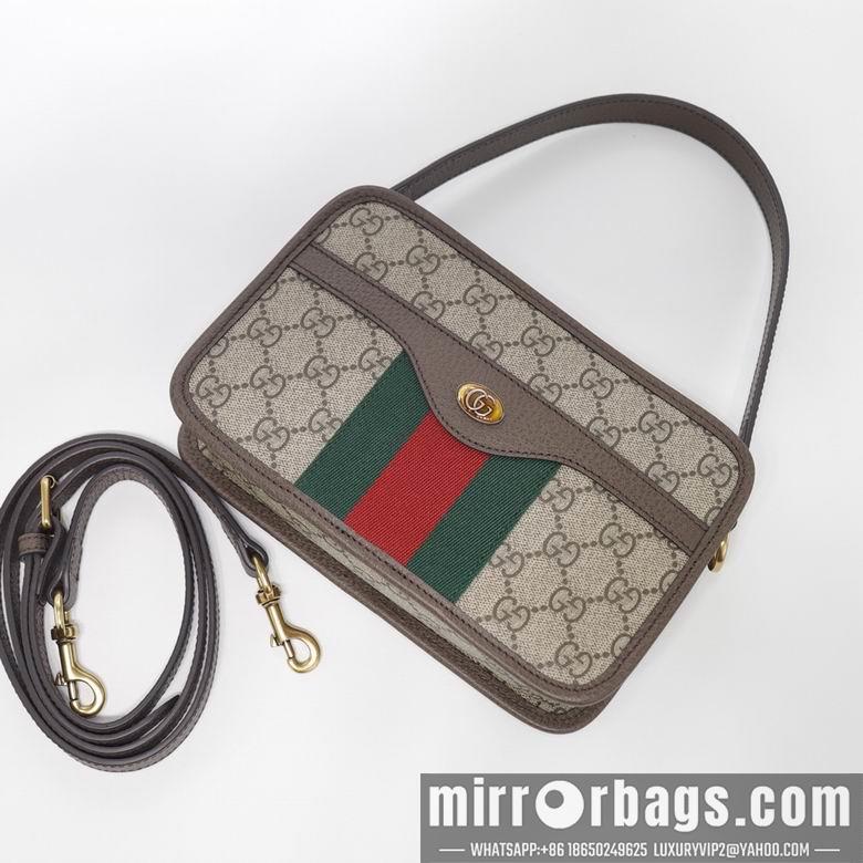 Replica Gucci Bags 1:1 WD598130啡 22X13.5X6.5