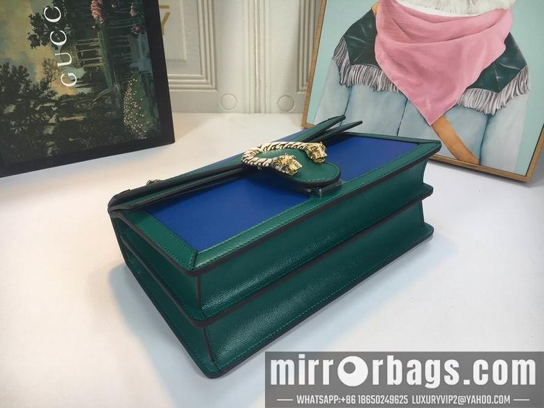 Replica Gucci Bags 1:1 WD400249蓝绿 28X18X9