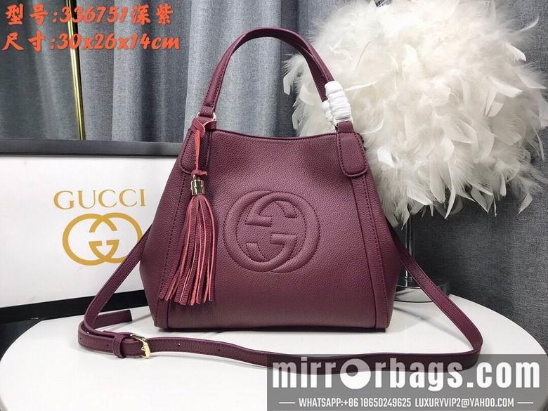 Replica Gucci Bags 1:1 WD336751紫色 30X26X4