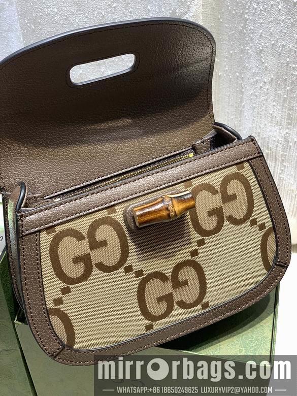 Replica Gucci Bags 1:1 WD675797大G杏布 21X15X7