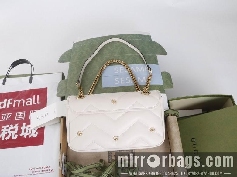 Replica Gucci Bags 1:1 446744 22X13X6cm 443497 26X15X7cm YG 3colour
