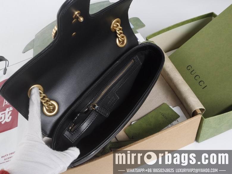 Replica Gucci Bags 1:1 446744 22X13X6cm 443497 26X15X7cm YG 3colour