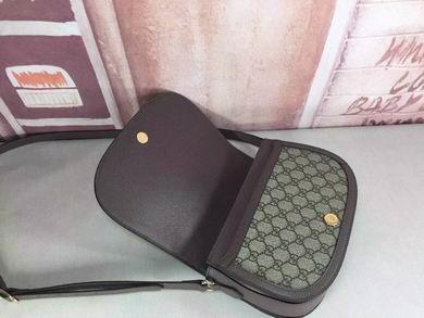 Replica Gucci Bags 1:1 WD601044啡红绿 25X18X9