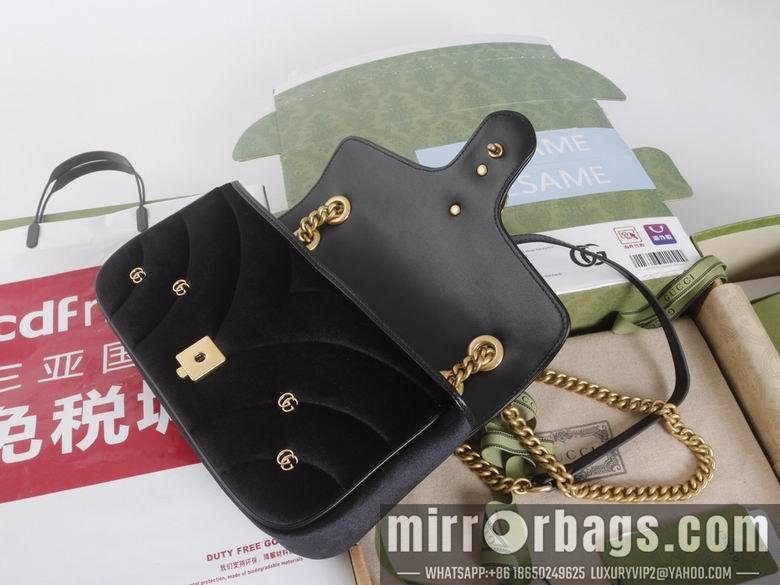 Replica Gucci Bags 1:1 446744 22X13X6cm 443497 26X15X7cm YG 3colour