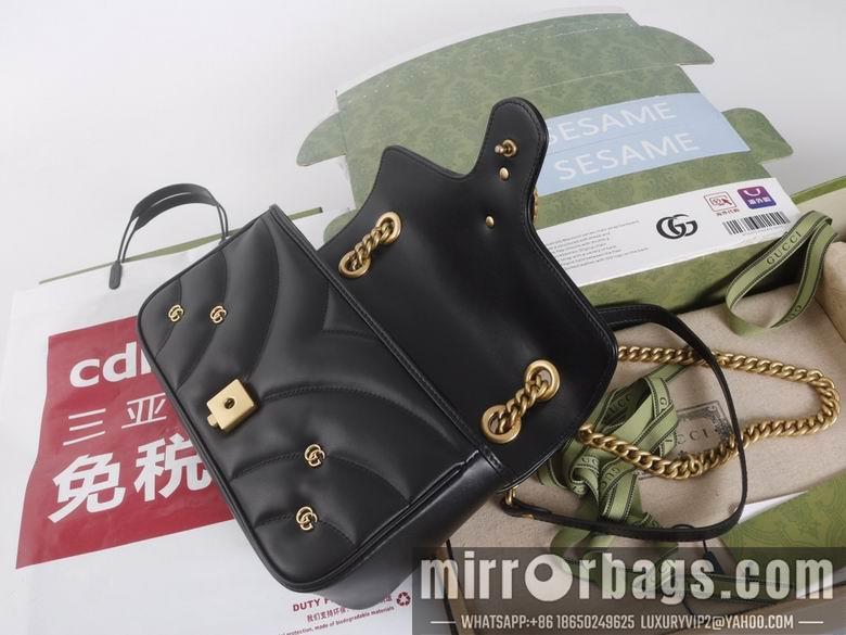 Replica Gucci Bags 1:1 446744 22X13X6cm 443497 26X15X7cm YG 3colour