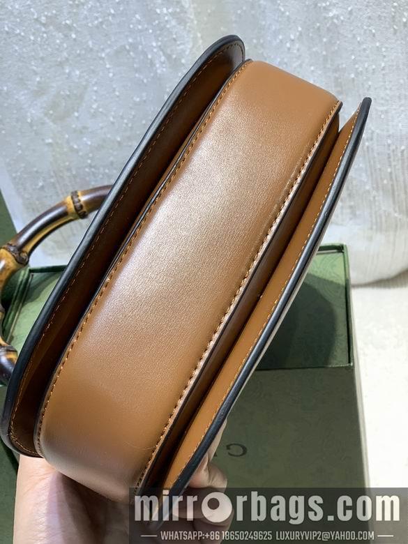 Replica Gucci Bags 1:1 WD675797棕皮 21X15X7