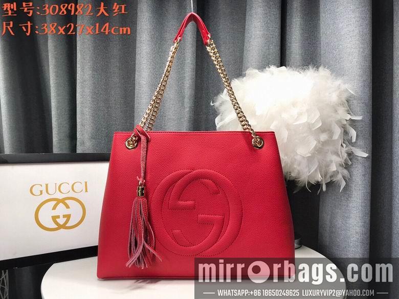 Replica Gucci Bags 1:1 WD308982红色 38X27X14