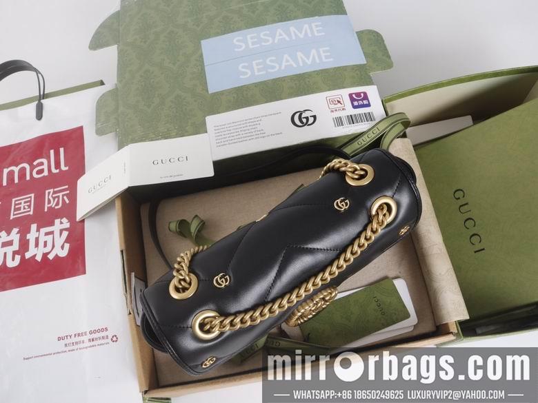 Replica Gucci Bags 1:1 446744 22X13X6cm 443497 26X15X7cm YG 3colour