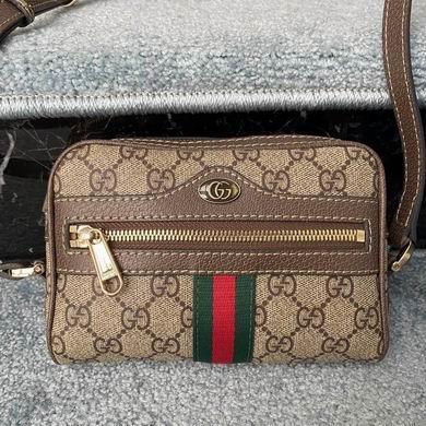 Replica Gucci Bags 1:1 WD517350啡色 17.5X12X5.5