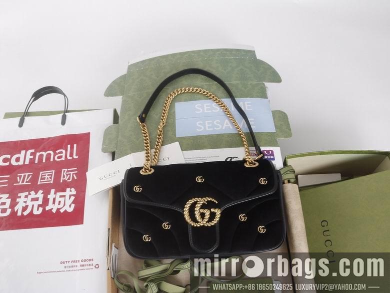 Replica Gucci Bags 1:1 446744 22X13X6cm 443497 26X15X7cm YG 3colour
