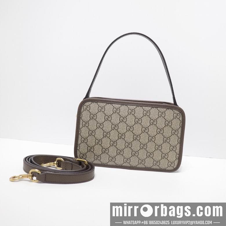 Replica Gucci Bags 1:1 WD598130啡 22X13.5X6.5