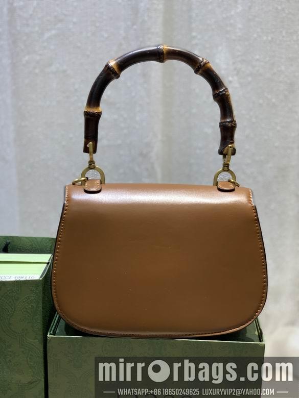 Replica Gucci Bags 1:1 WD675797棕皮 21X15X7