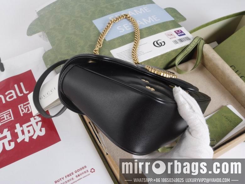 Replica Gucci Bags 1:1 446744 22X13X6cm 443497 26X15X7cm YG 3colour