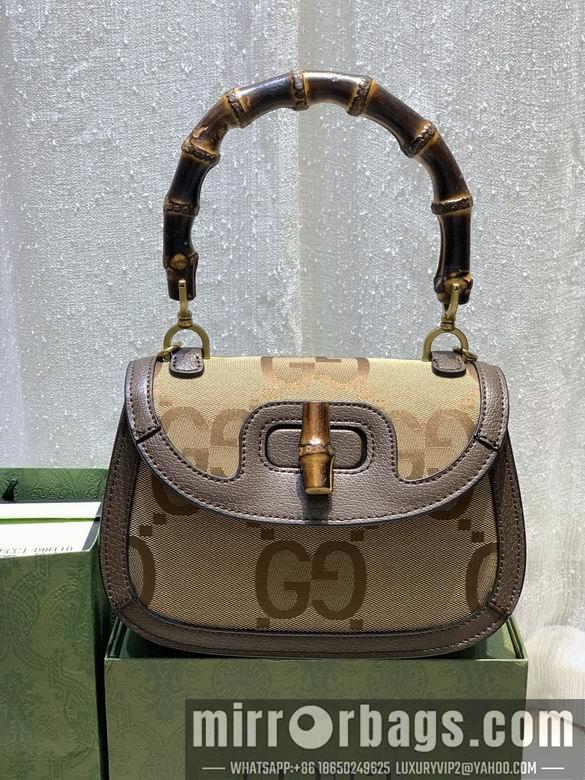 Replica Gucci Bags 1:1 WD675797大G杏布 21X15X7