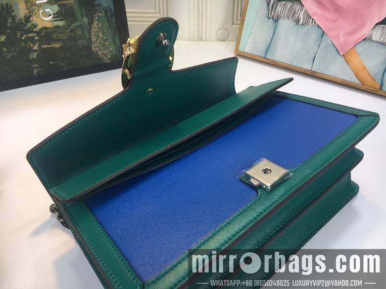 Replica Gucci Bags 1:1 WD400249蓝绿 28X18X9