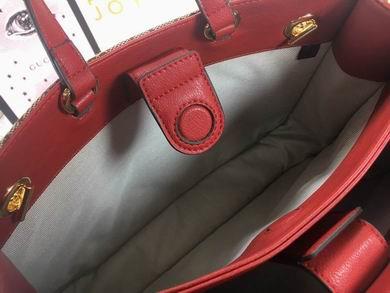 Replica Gucci Bags 1:1 WD621144杏布红皮 35X27X12