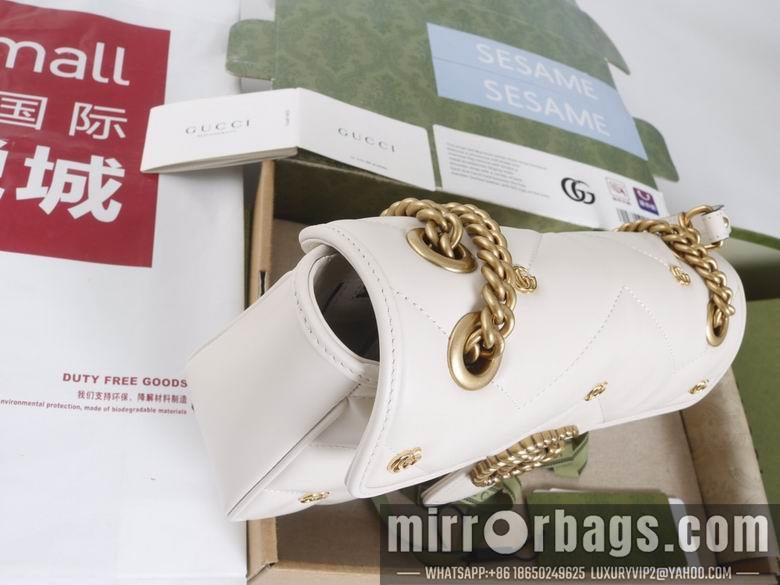 Replica Gucci Bags 1:1 446744 22X13X6cm 443497 26X15X7cm YG 3colour