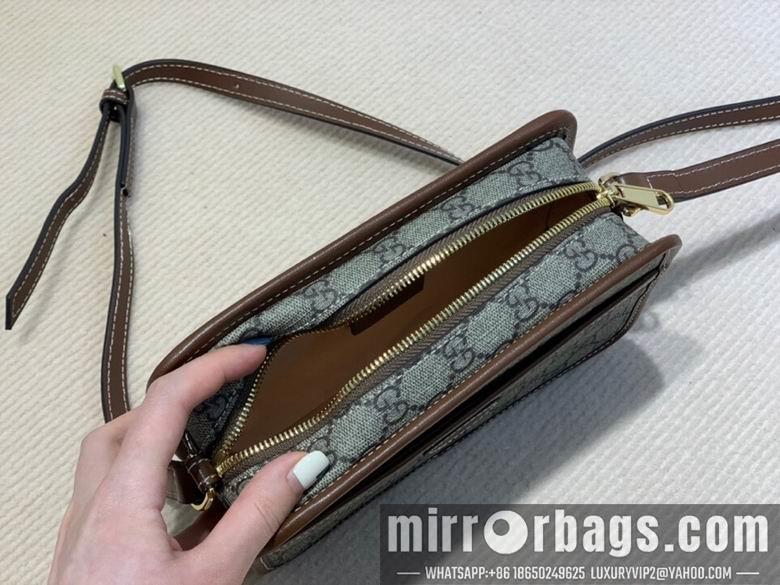 Replica Gucci Bags 1:1 WD658572啡棕 22.5X14X7