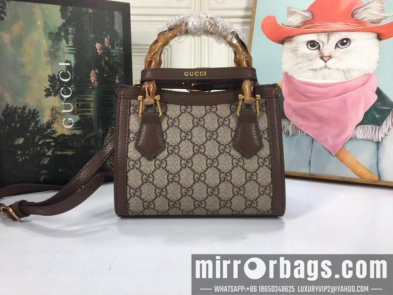 Replica Gucci Bags 1:1 WD655661啡色 20X16X10