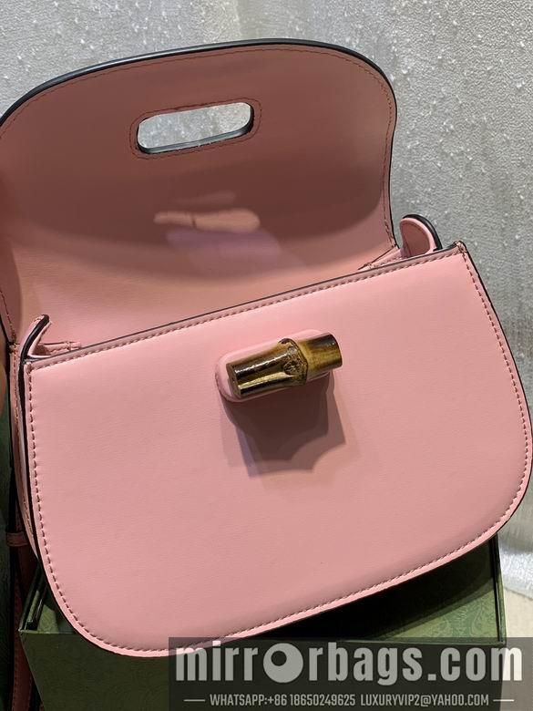 Replica Gucci Bags 1:1 WD675797粉皮 21X15X7