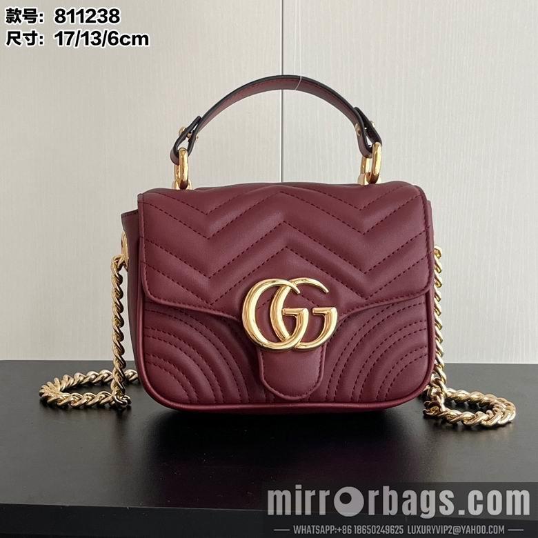 Replica Gucci Bags 1:1 811238 17X13X6cm DF 2colour