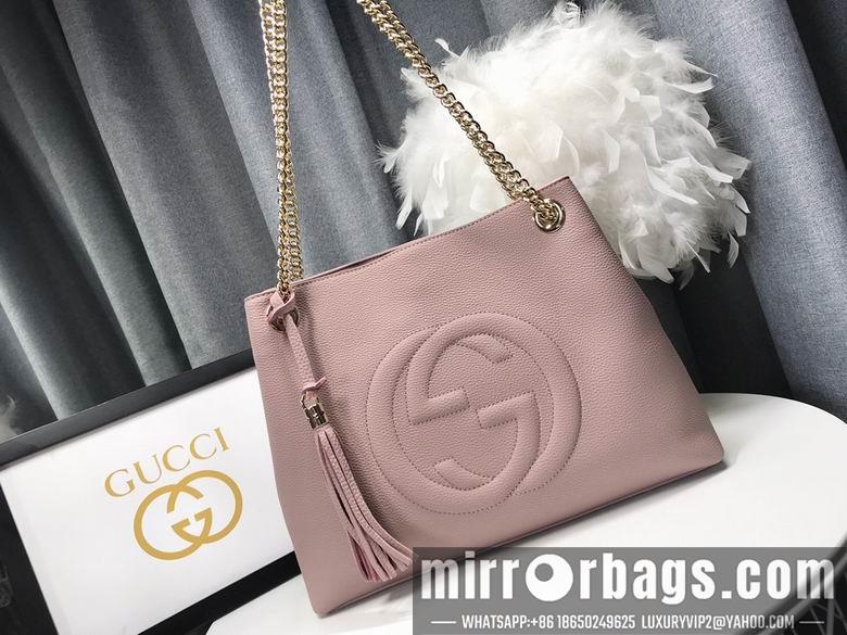 Replica Gucci Bags 1:1 WD308982裸粉 38X27X14
