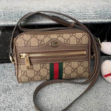 Replica Gucci Bags 1:1 WD517350啡色 17.5X12X5.5