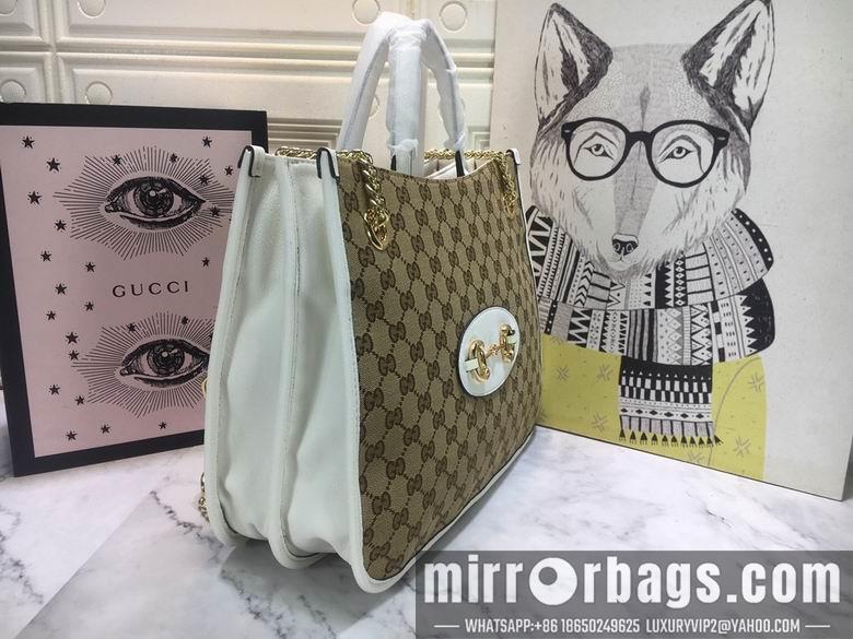 Replica Gucci Bags 1:1 WD621144杏布白皮 35X27X12